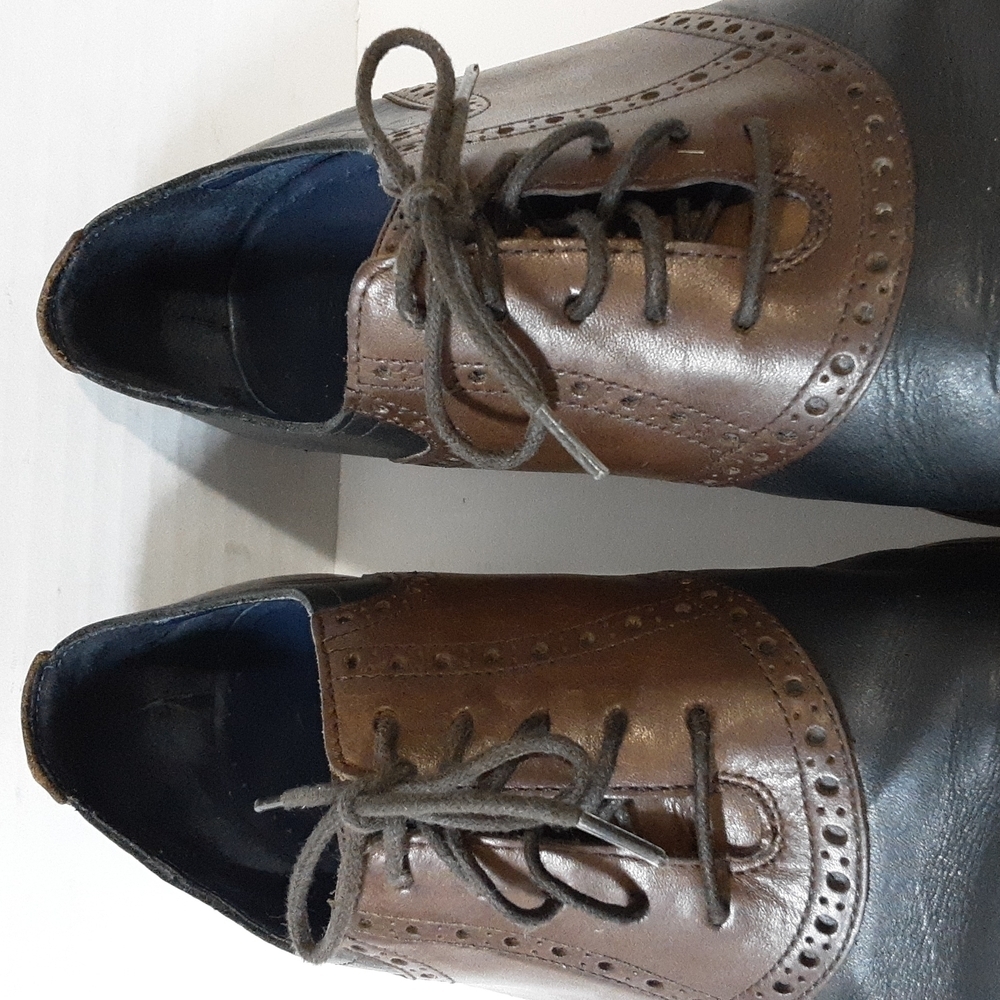 Cole Hann mens oxford derby lace up dress shoe in size 10.5M - Picture 4 of 11